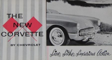 Chevrolet Corvette Modellprogramm 1956 Automobilprospekt (2295)